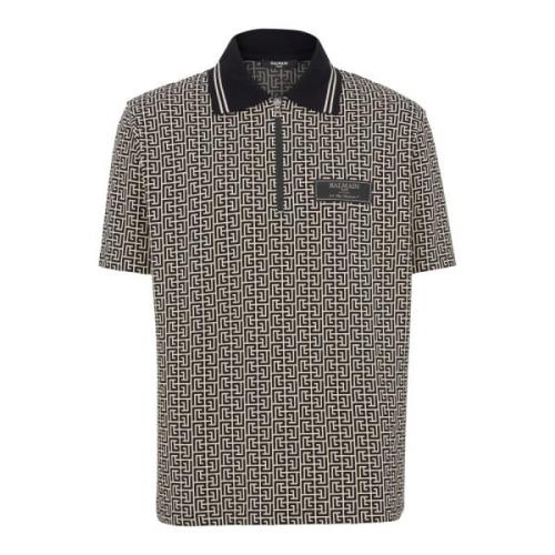 PB Labyrinth jacquard polo shirt