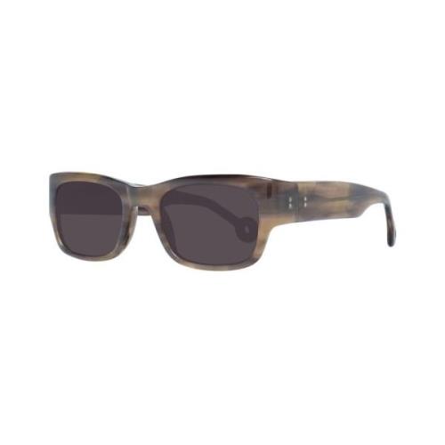 Brune Rektangulære Solbriller med UV-beskyttelse