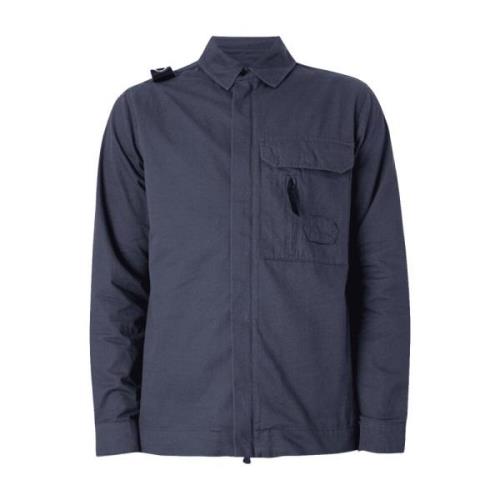 Kadet Overshirt Jakke Marineblå