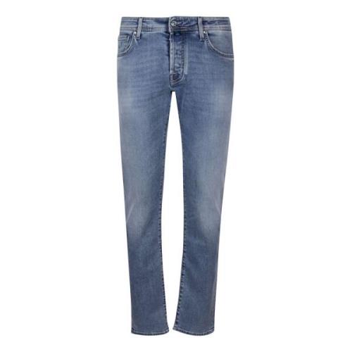 Slim Fit Jeans med 5 Lommer