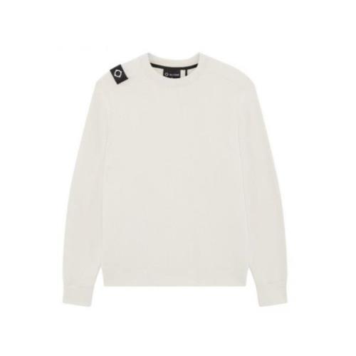 Kerne Crew Sweatshirt Hvid Diagonal Loop