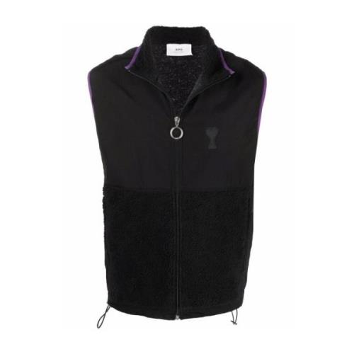 Sort Logo Gilet Vest Jakke