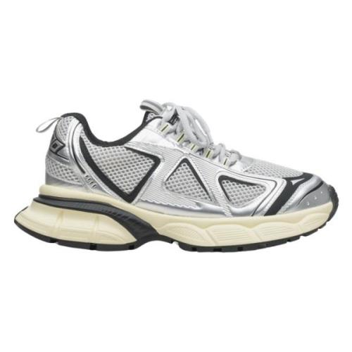Sølv & Sort Fleksible Platform Sneakers