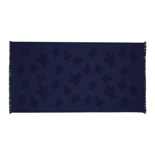 Marineblå Strandhåndklæde