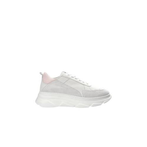 Læderblandede Sneakers Off White/Rose