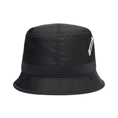 Sort Ovalie Hat med Kort Skygge