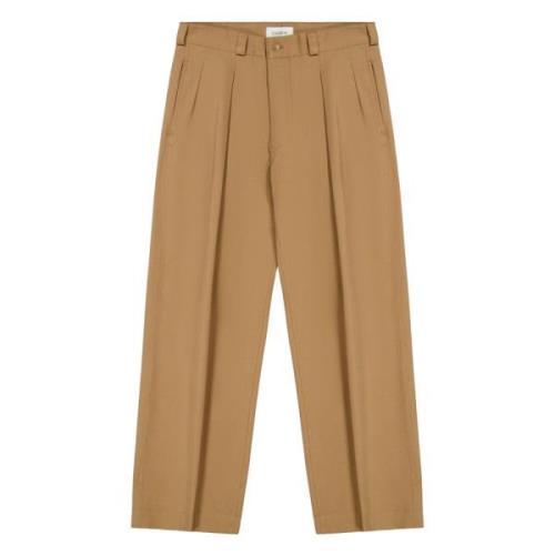 Straight Leg Pants with Front Pleats