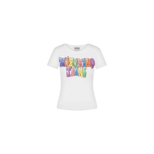 Hvid Bomuld Logo T-shirt Multifarvet