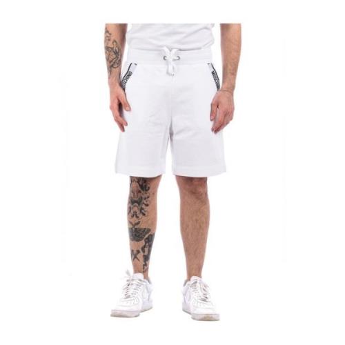 Hvide sporty shorts til mænd