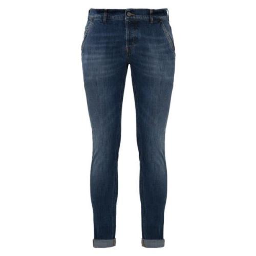 Denim Skinny Bukser med Logo