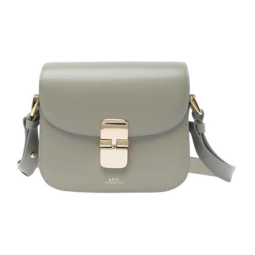 Grøn Læder Vintage Chic Mini Taske