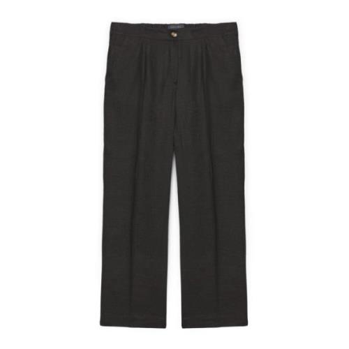 Flax Stretch Cotton Trousers