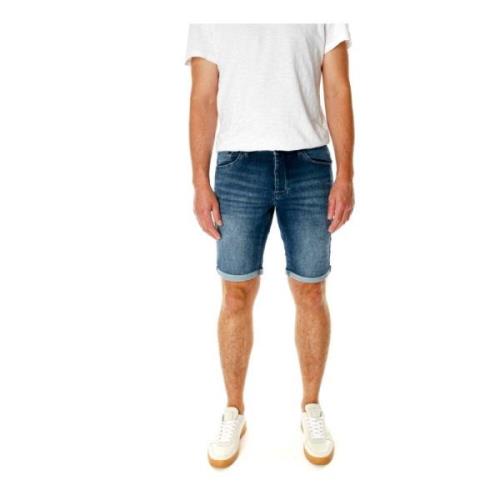 Denim Shorts med Slim Fit