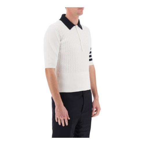 Baby Cable 4-Bar Polo Sweater