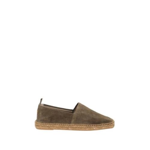 Grøn Espadrillas Raffia Flade Sko