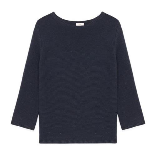 Lurex Bomuldssweater