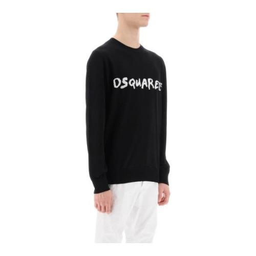 Tekstureret Logo Sweater