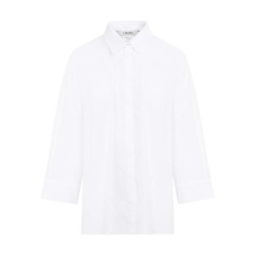 Hvid Popeline Skjorte