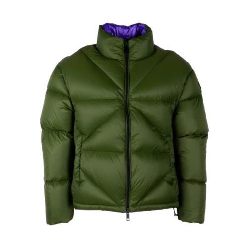 Puffer Jakke Grøn Nylon Lilla