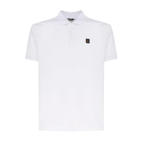 Hvid Bomuld Polo T-shirt