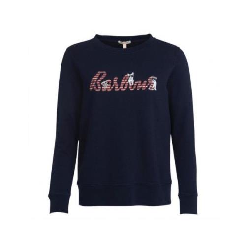 Kvinders Crewneck Sweatshirt med Front Print