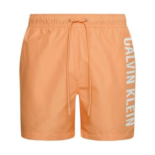 Orange Badeshorts med Indre Brief