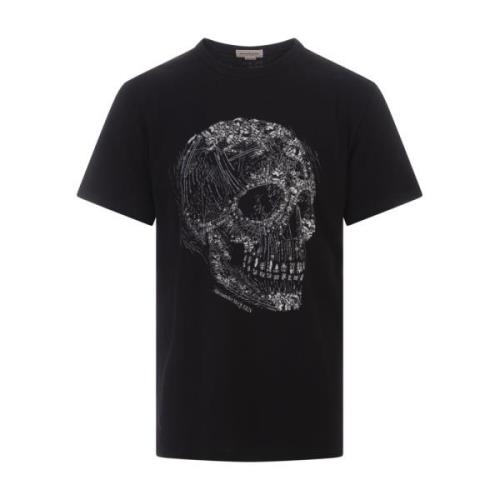 Krystal Skull Print Sort T-shirt