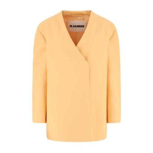 Pastel Orange Wool Blend Blazer