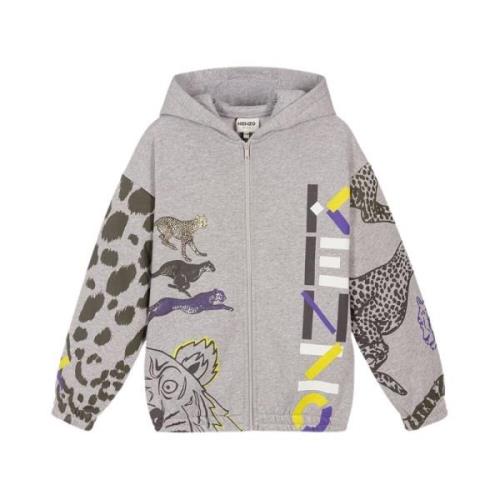 Hoodie med logo print