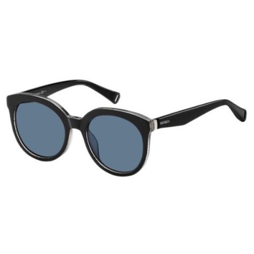 Stilfulde solbriller med blå linser