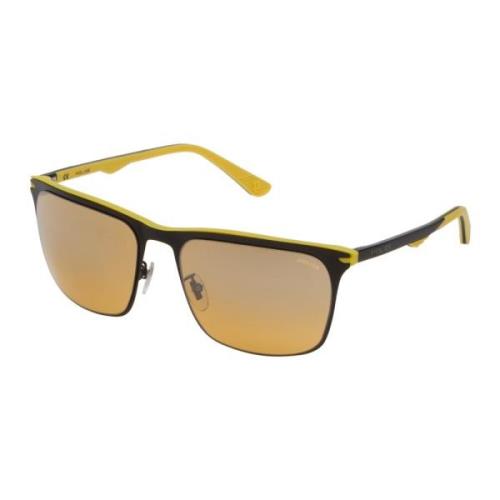 Stilfulde solbriller med gule spejllinser