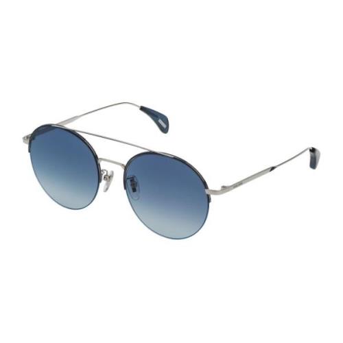 Metallic Blå Gradient Solbriller