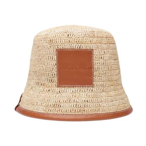 Raffia Fiskerhat Lys Brun