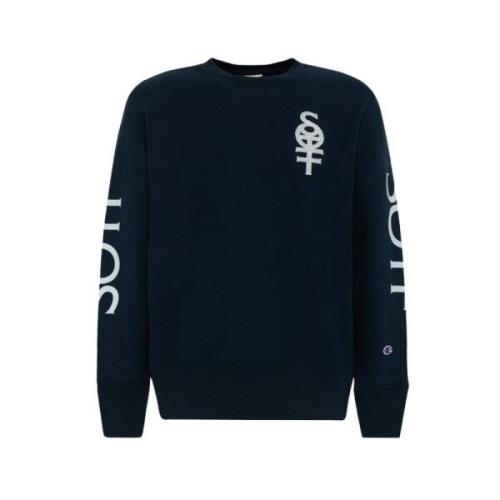 Sweatshirt med Logo Print