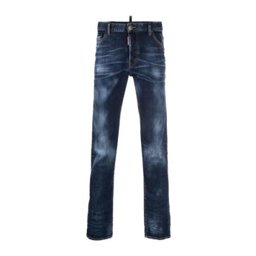 Logo-Patch Straight-Leg Jeans