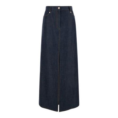 Denim Maxi Nederdel