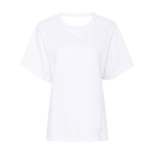 Hvid Bomulds T-shirt og Polo