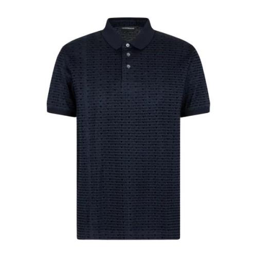Navy Blue Logo Polo Shirt Short Sleeve