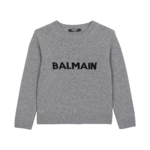 Intarsia-Knit Logo Sweater