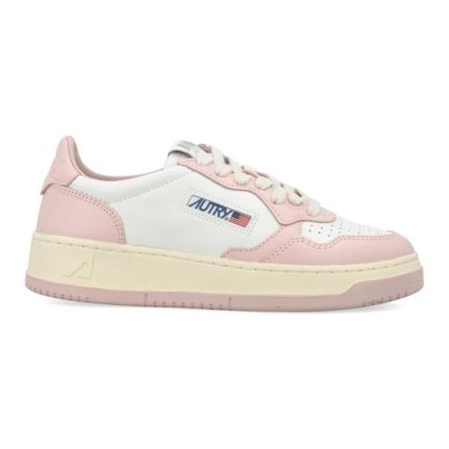 Hvide Pink Medalist Lave Top Sneakers