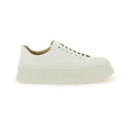 Platform Sneakers i Twill Bomuld