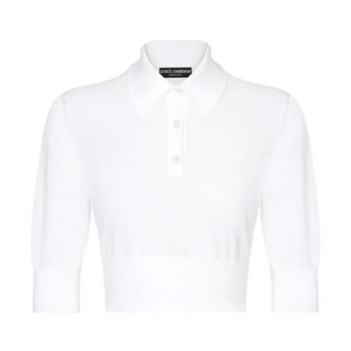 Hvid Polo Cropped T-shirts og Polos