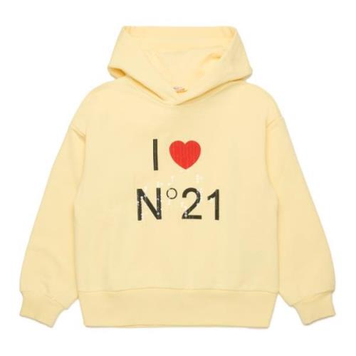 Sweatshirt med I love N°21 logo
