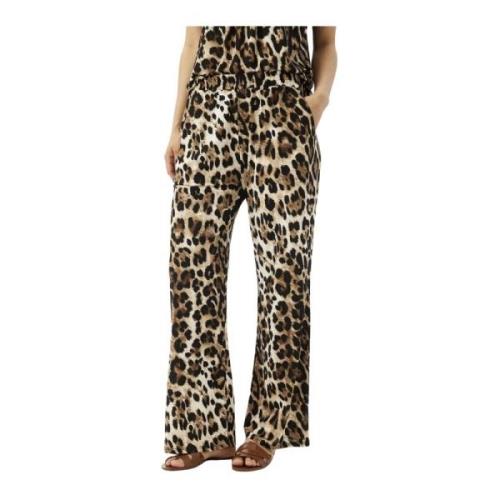 Leopard Print Afslappede Bukser