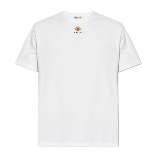 T-shirt med broderet logo