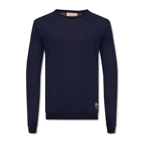 Blå Uld Sweater AW23