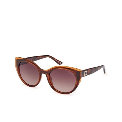 Moderne runde solbriller i brun