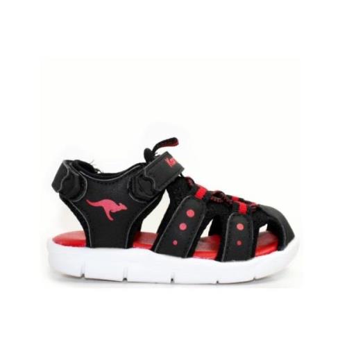 Jet Black & Fiery Red Sneakers