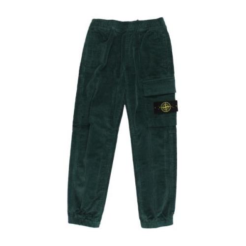 Grøn Corduroy Cargo Bukser