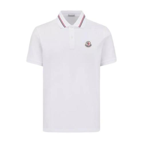 Tricolour Trim Logo Patch Polo Shirt